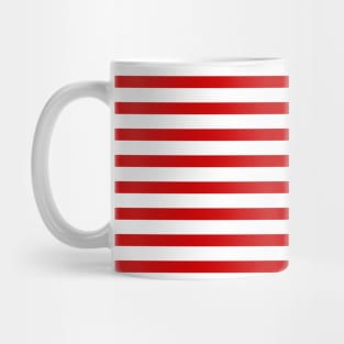 Red and White Stripes Mug